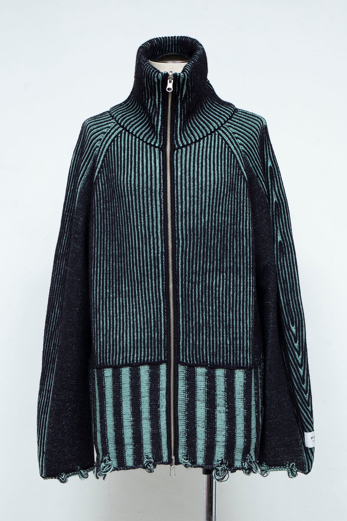 定番リバーシブル Zip knit coat