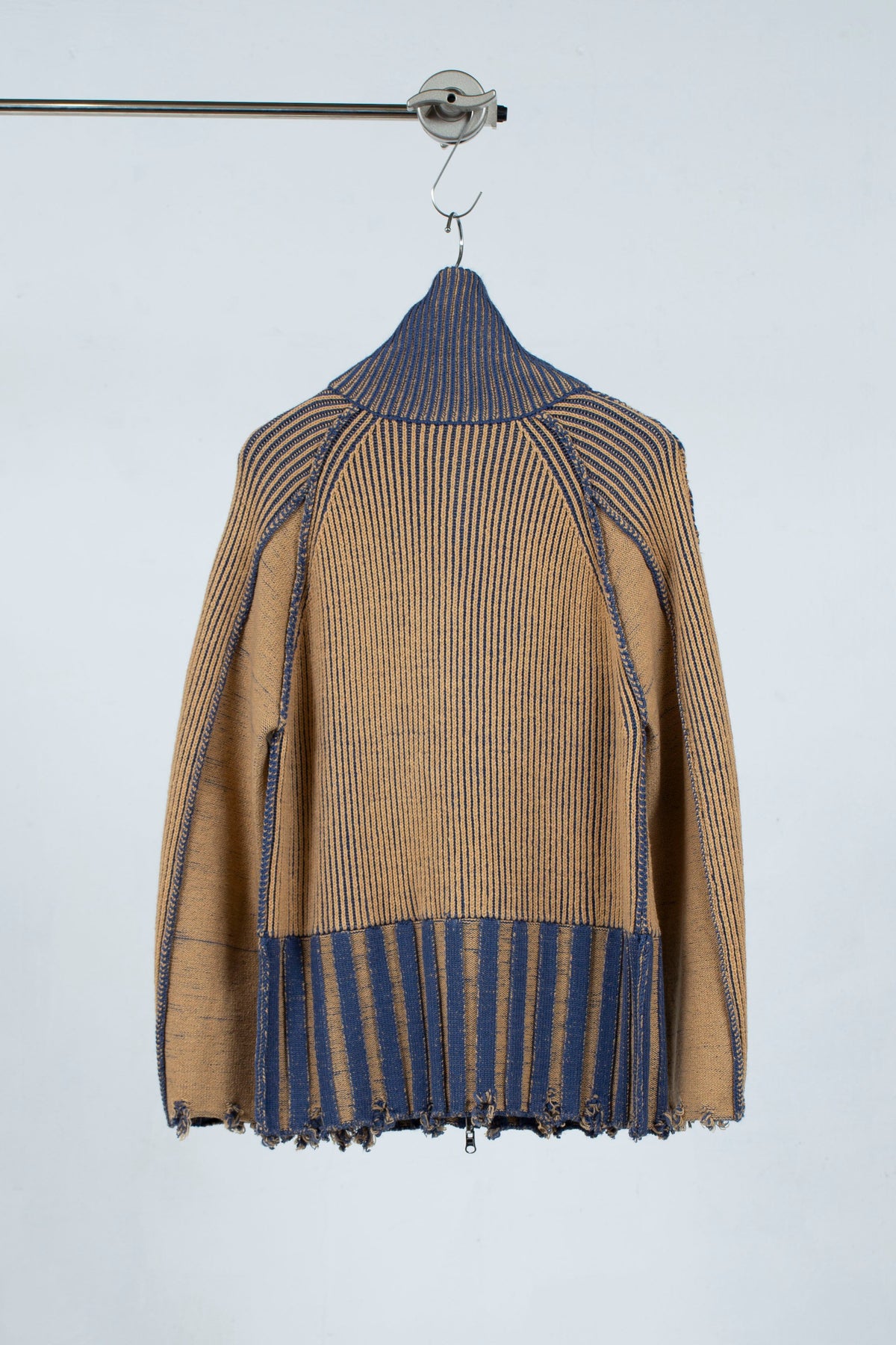 定番リバーシブル Zip knit coat