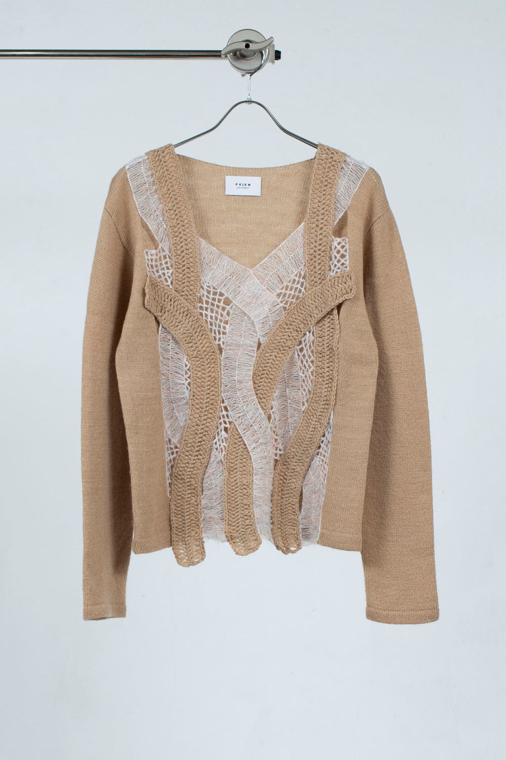 ウールモヘア鉤針Knit Tops
