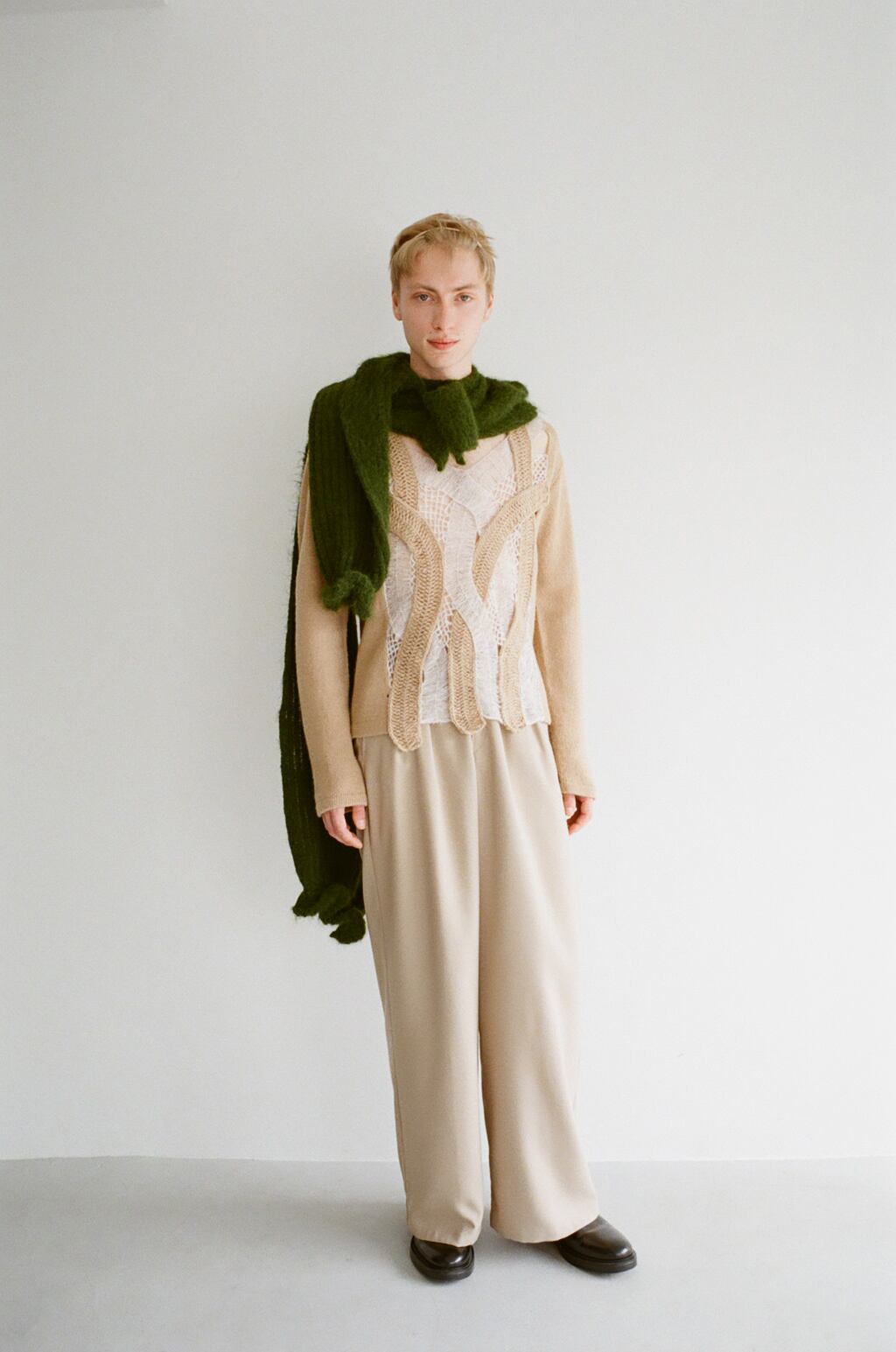 ウールモヘア鉤針Knit Tops
