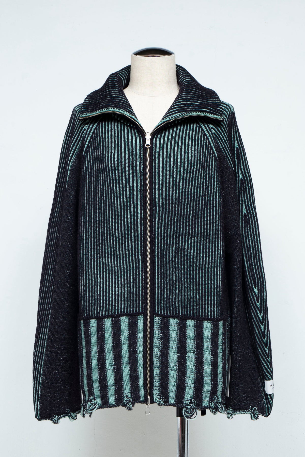 定番リバーシブル Zip knit coat