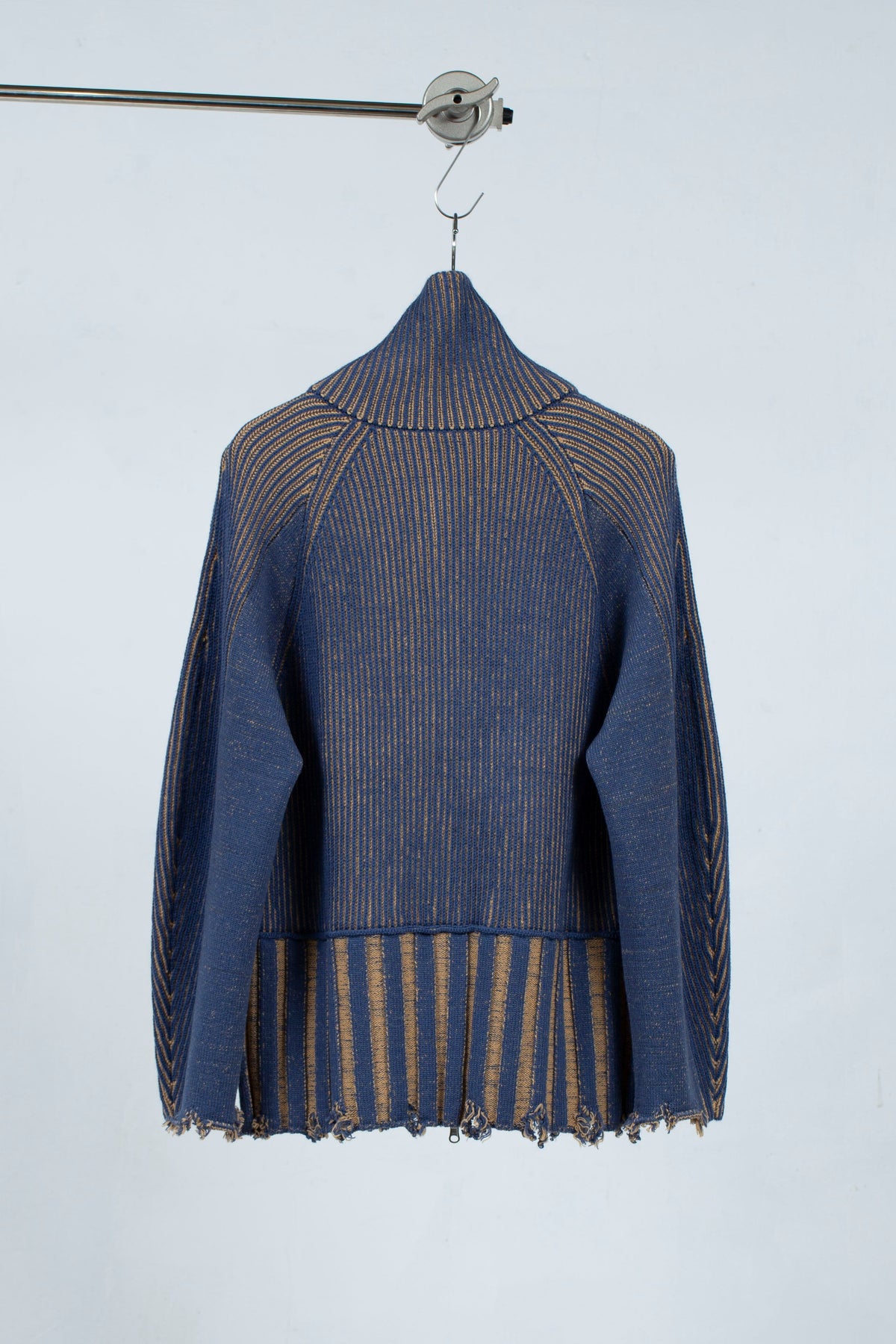 定番リバーシブル Zip knit coat