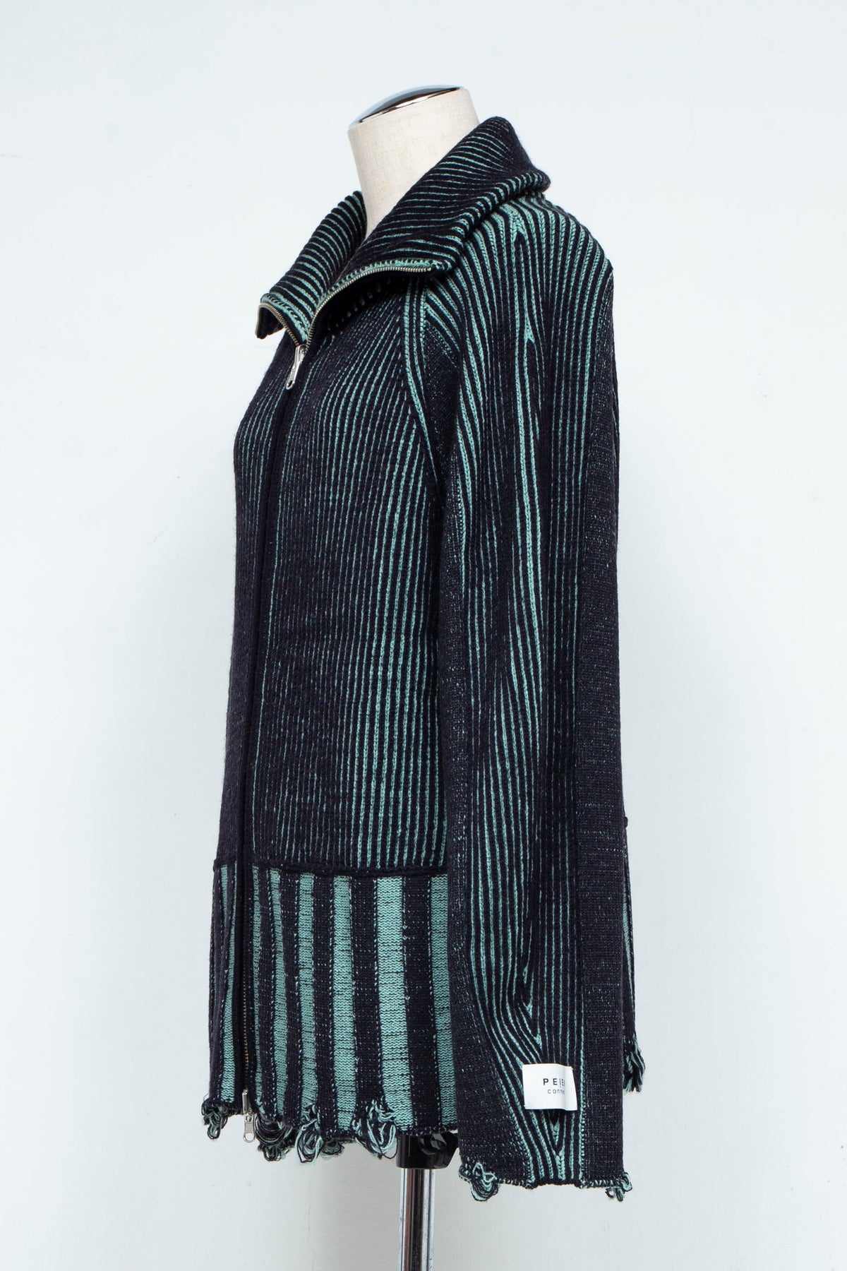 定番リバーシブル Zip knit coat