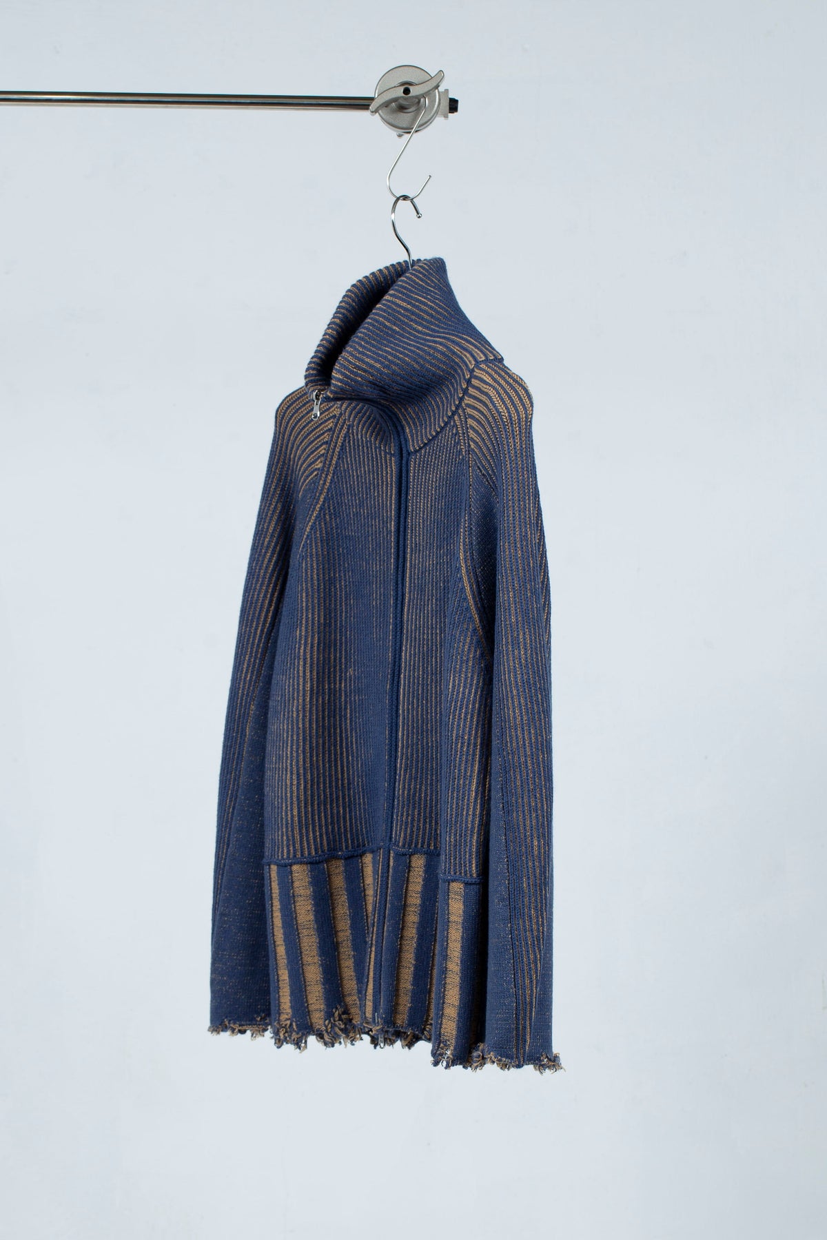定番リバーシブル Zip knit coat