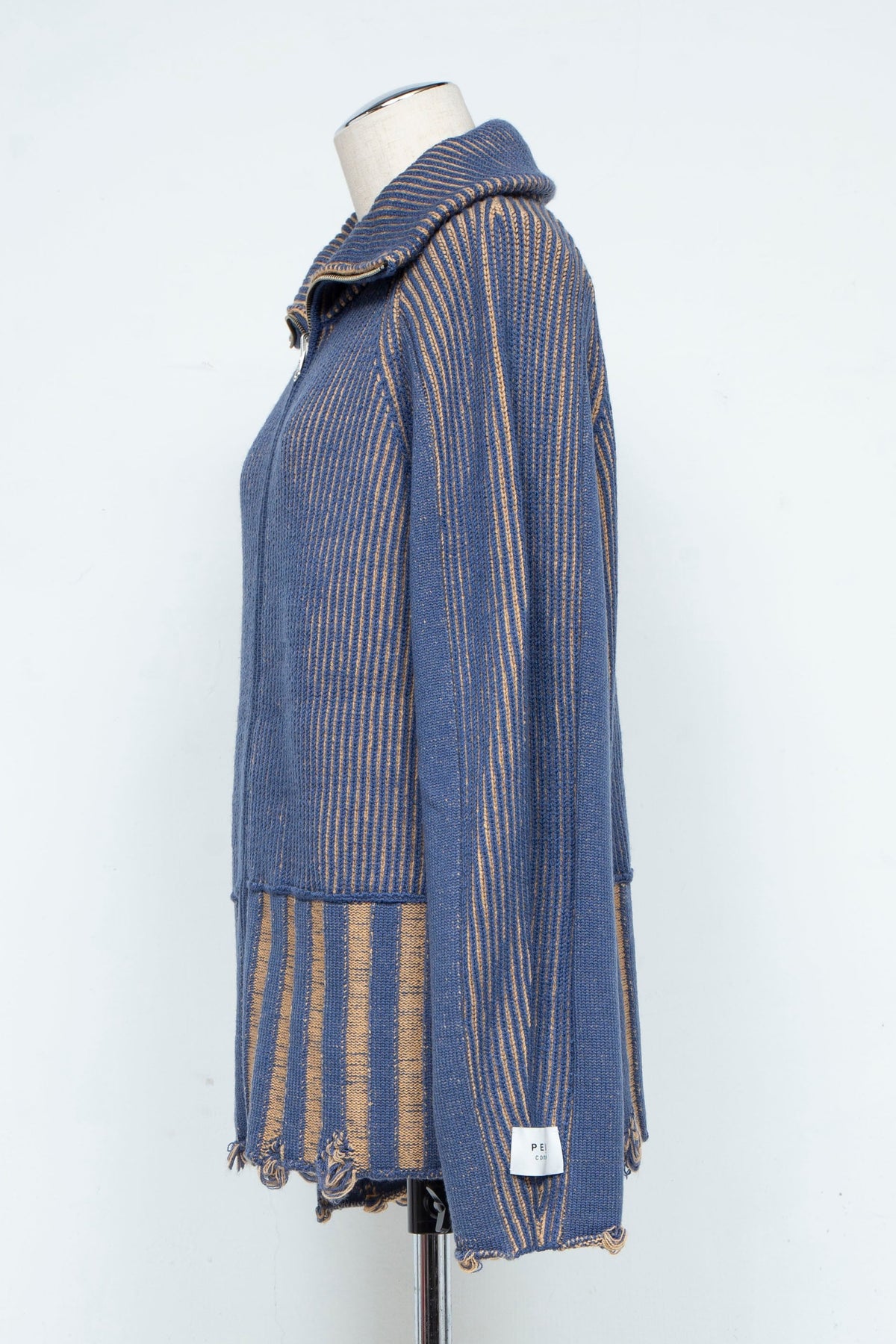 定番リバーシブル Zip knit coat
