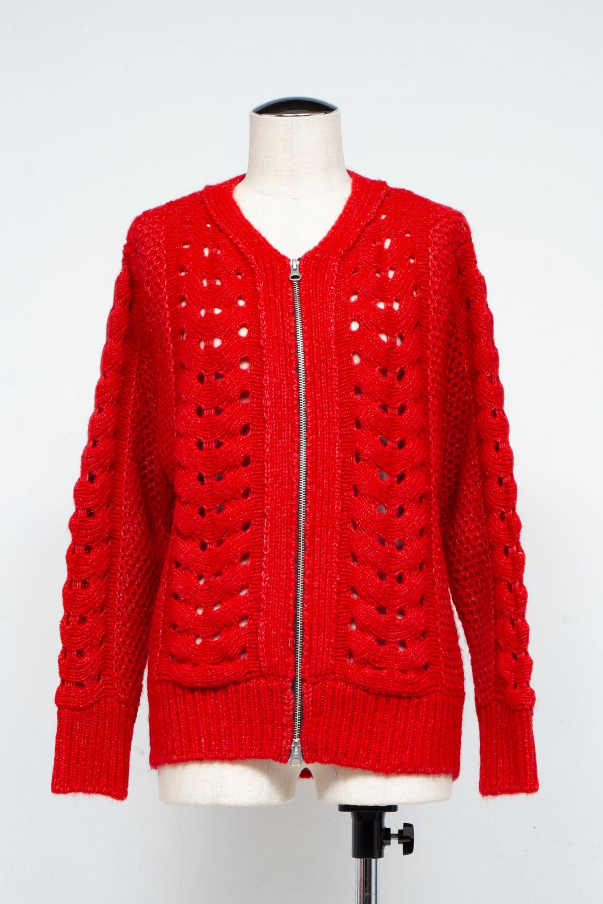 ウールモヘア ZIP Knit Cardigan P24aw002