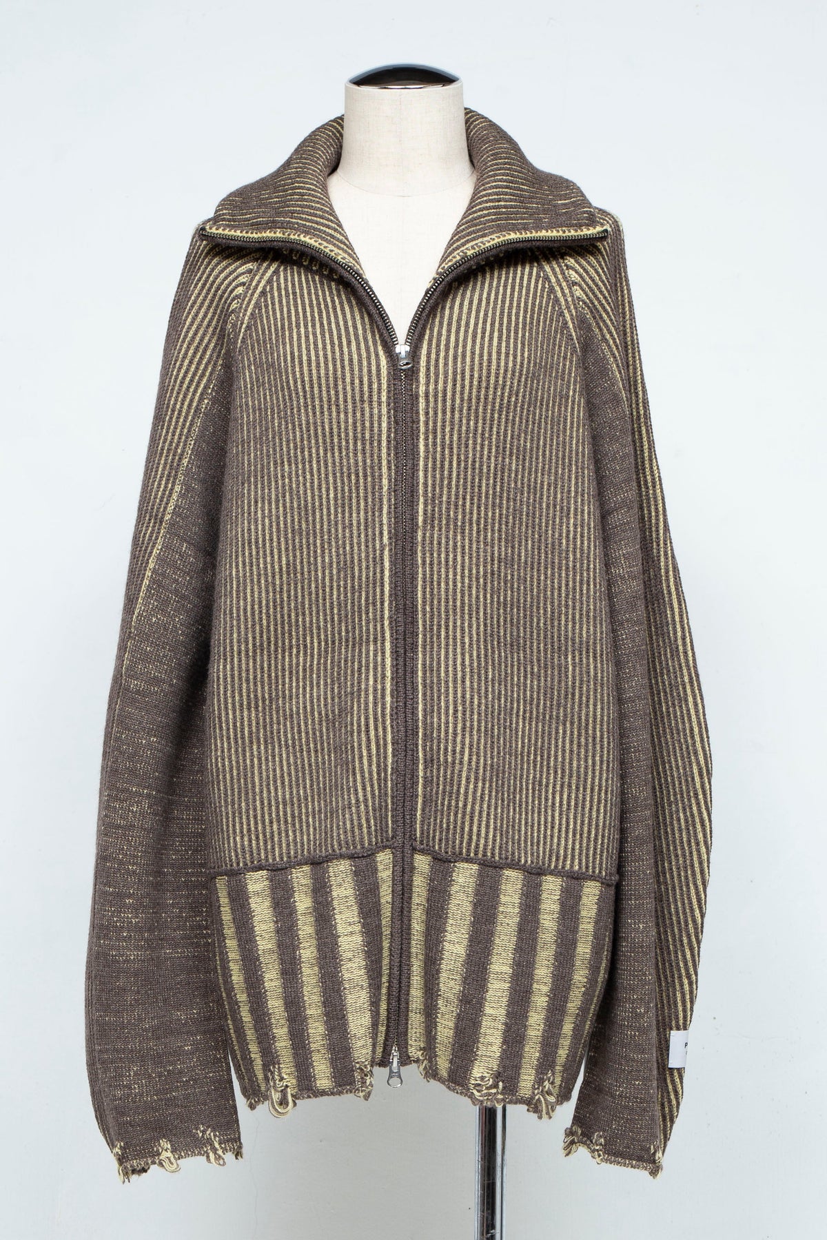 リバーシブル Zip knit coat　’新色’