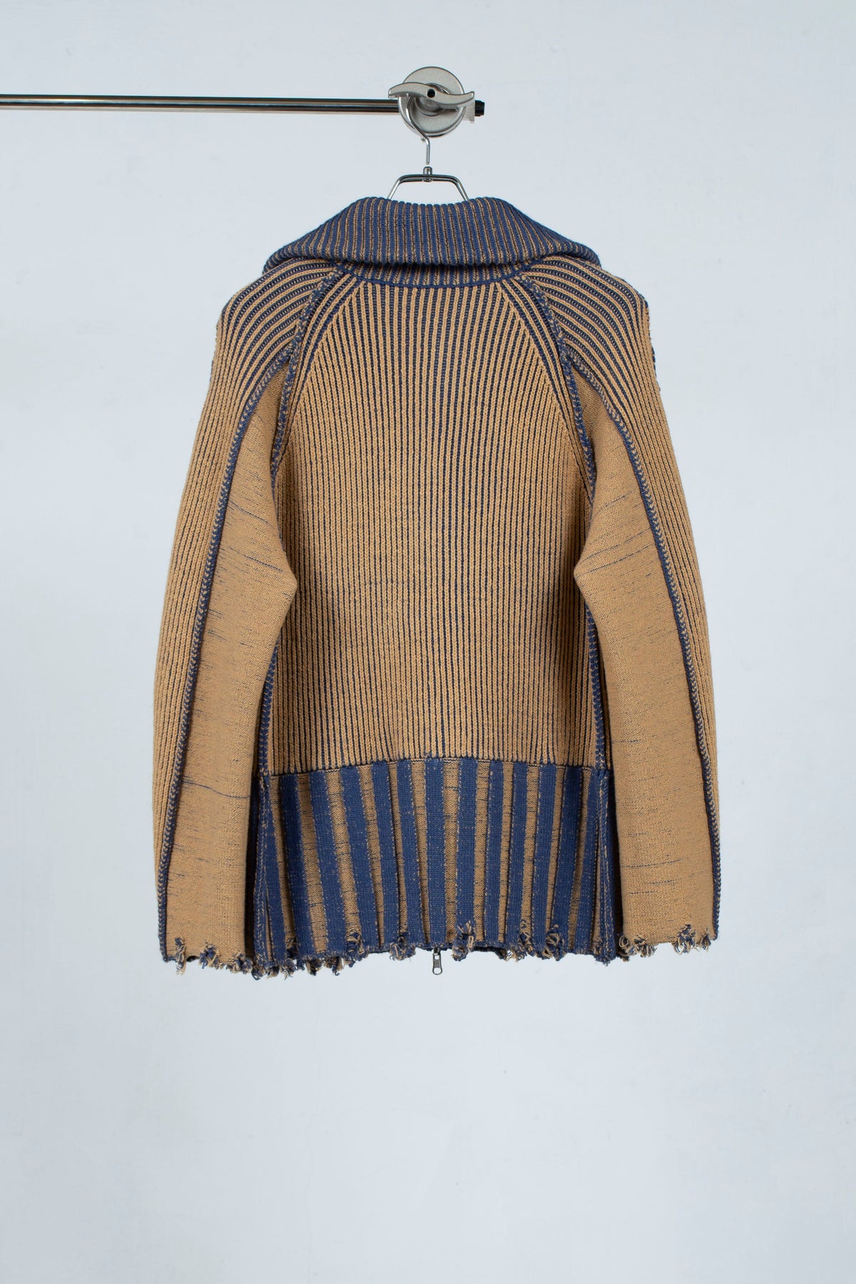 定番リバーシブル Zip knit coat