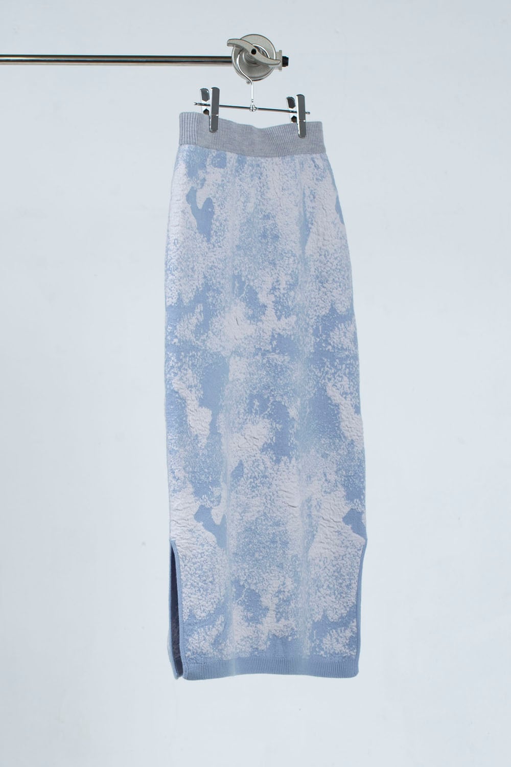 シュクジュウ slit Knit skirt