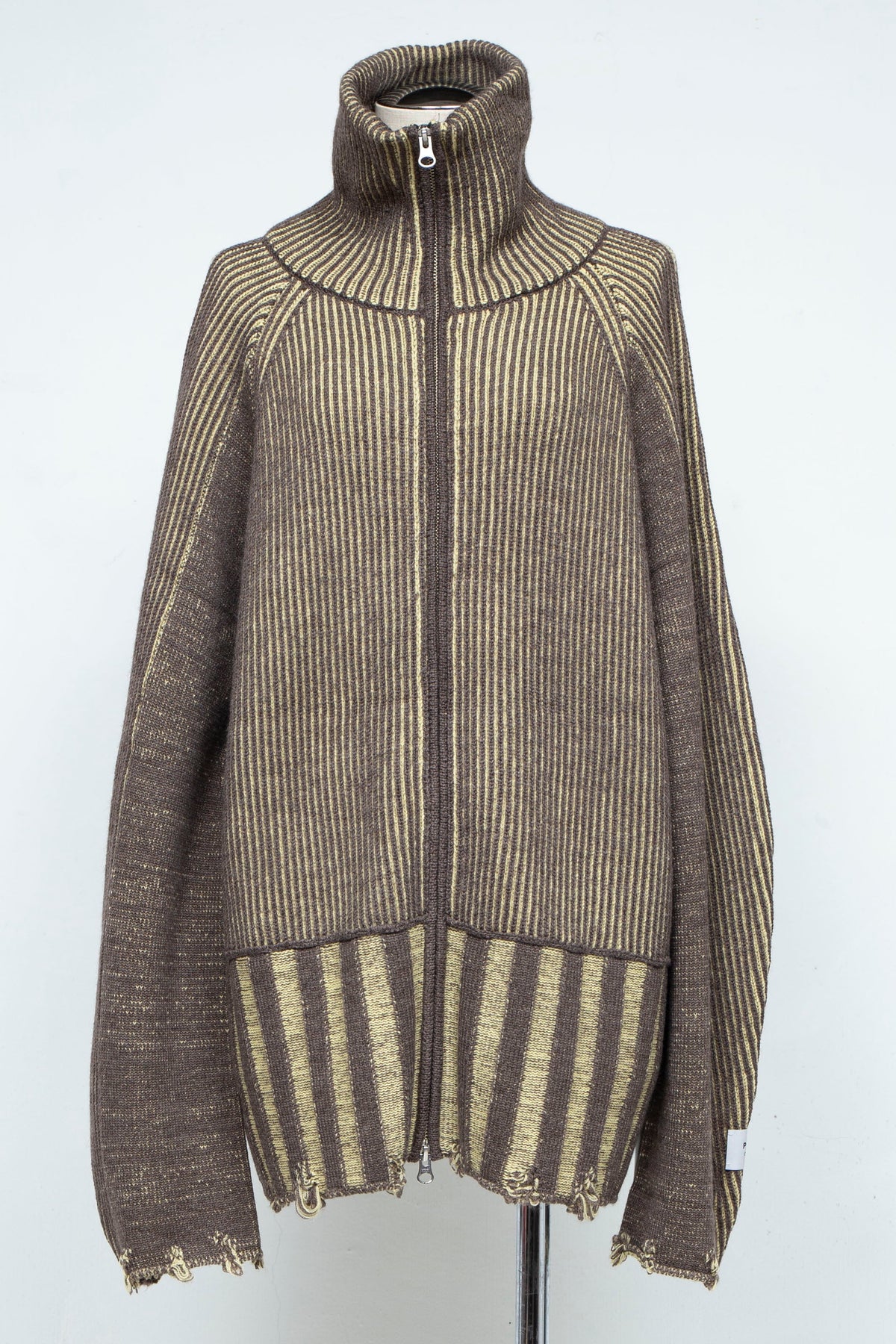 リバーシブル Zip knit coat　’新色’