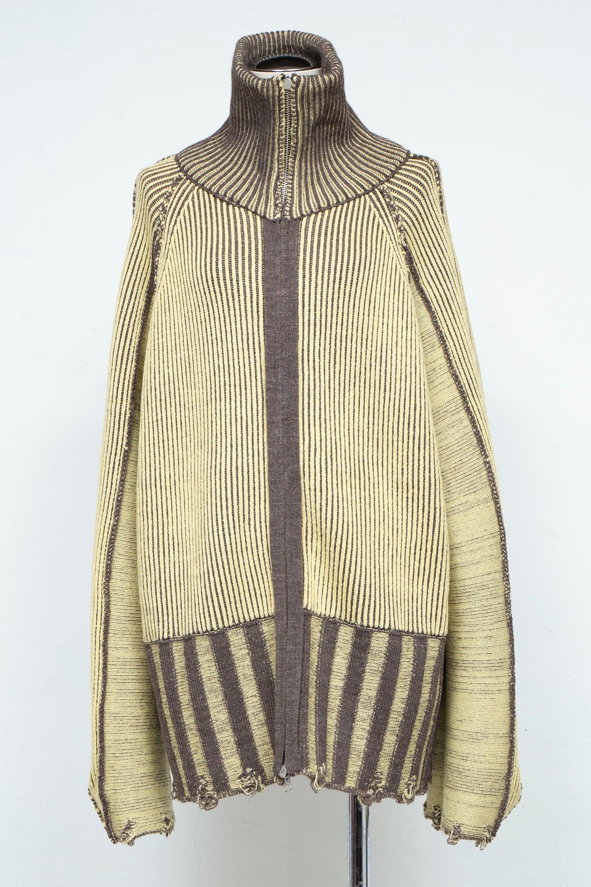 リバーシブル Zip knit coat　’新色’