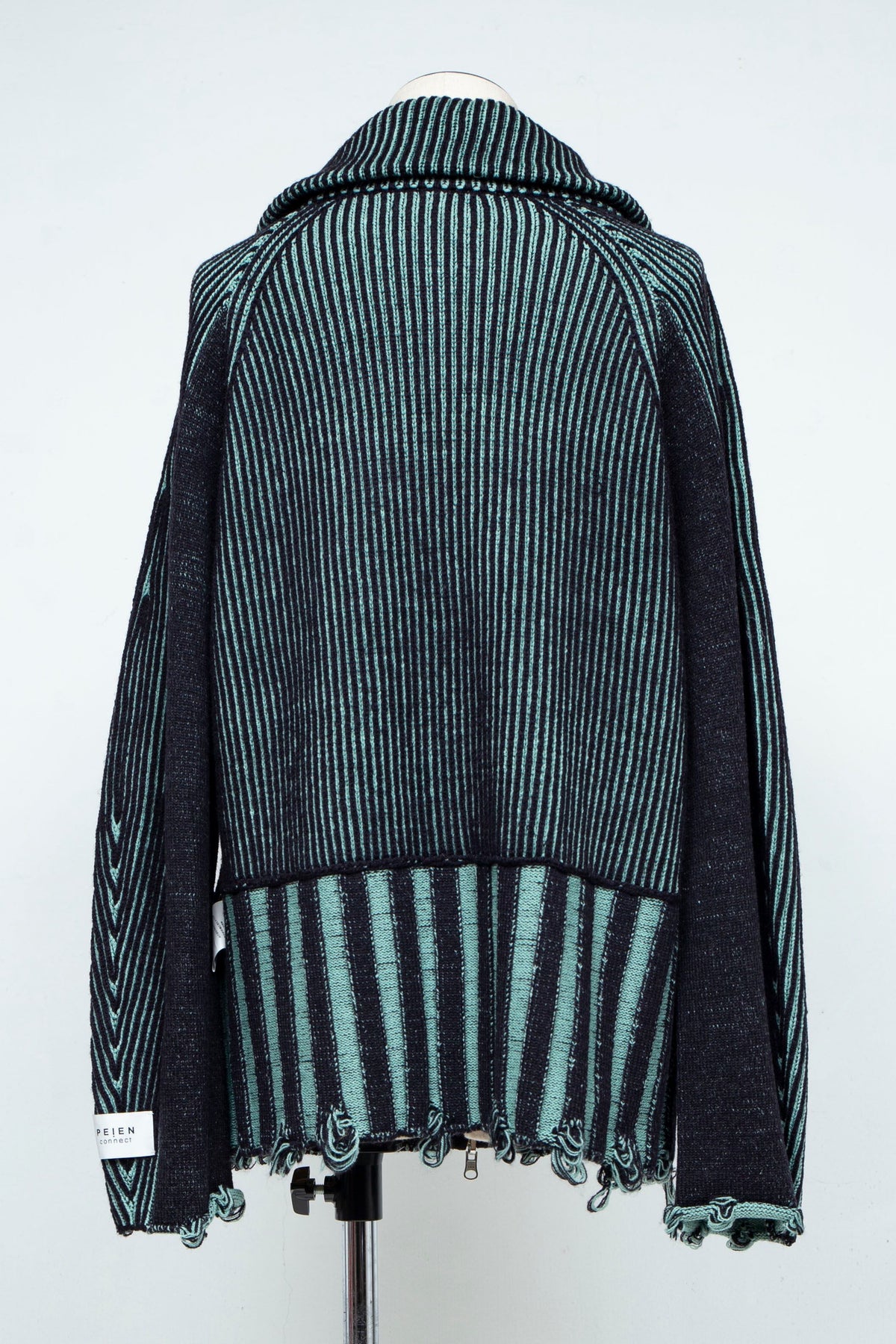 定番リバーシブル Zip knit coat