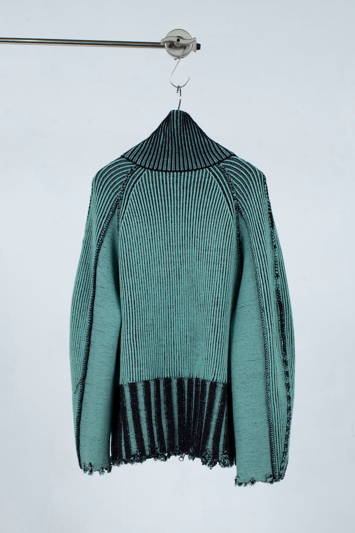 定番リバーシブル Zip knit coat