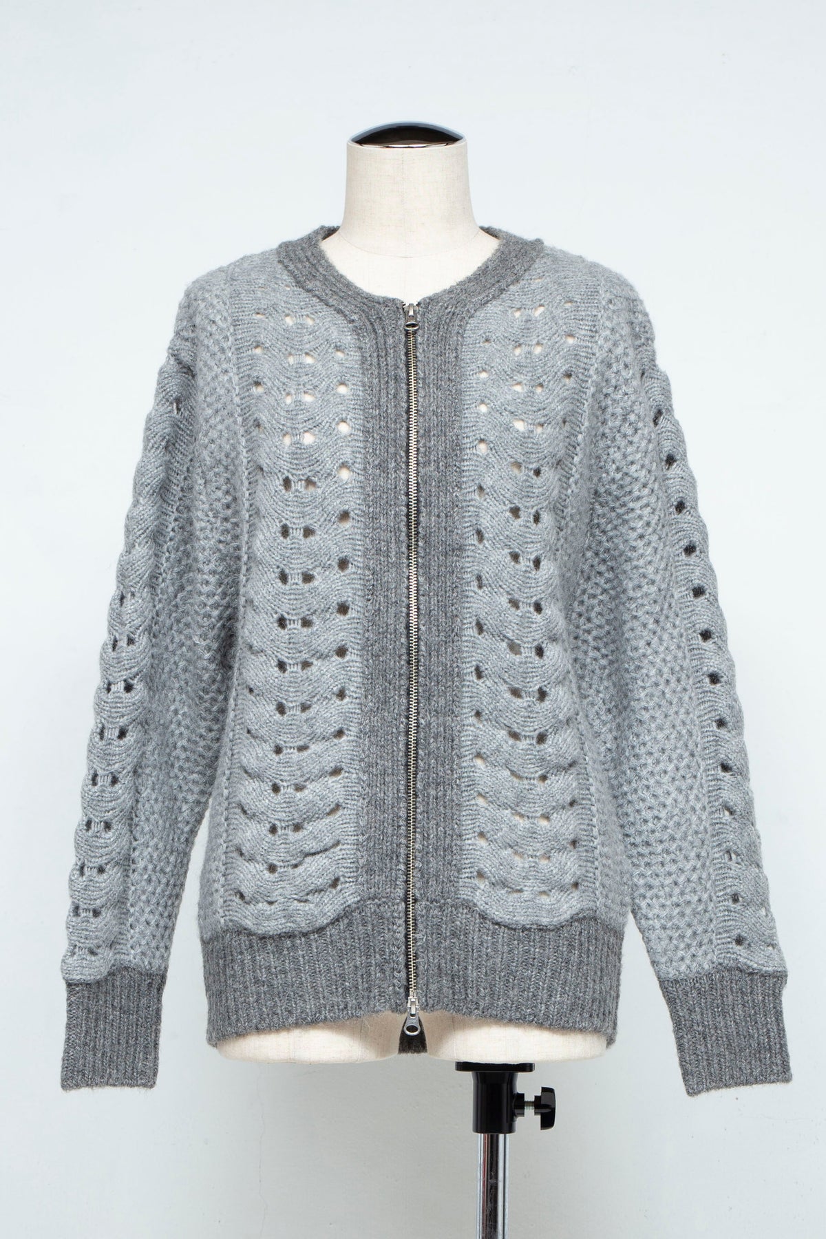 ウールモヘア ZIP Knit Cardigan P24aw002