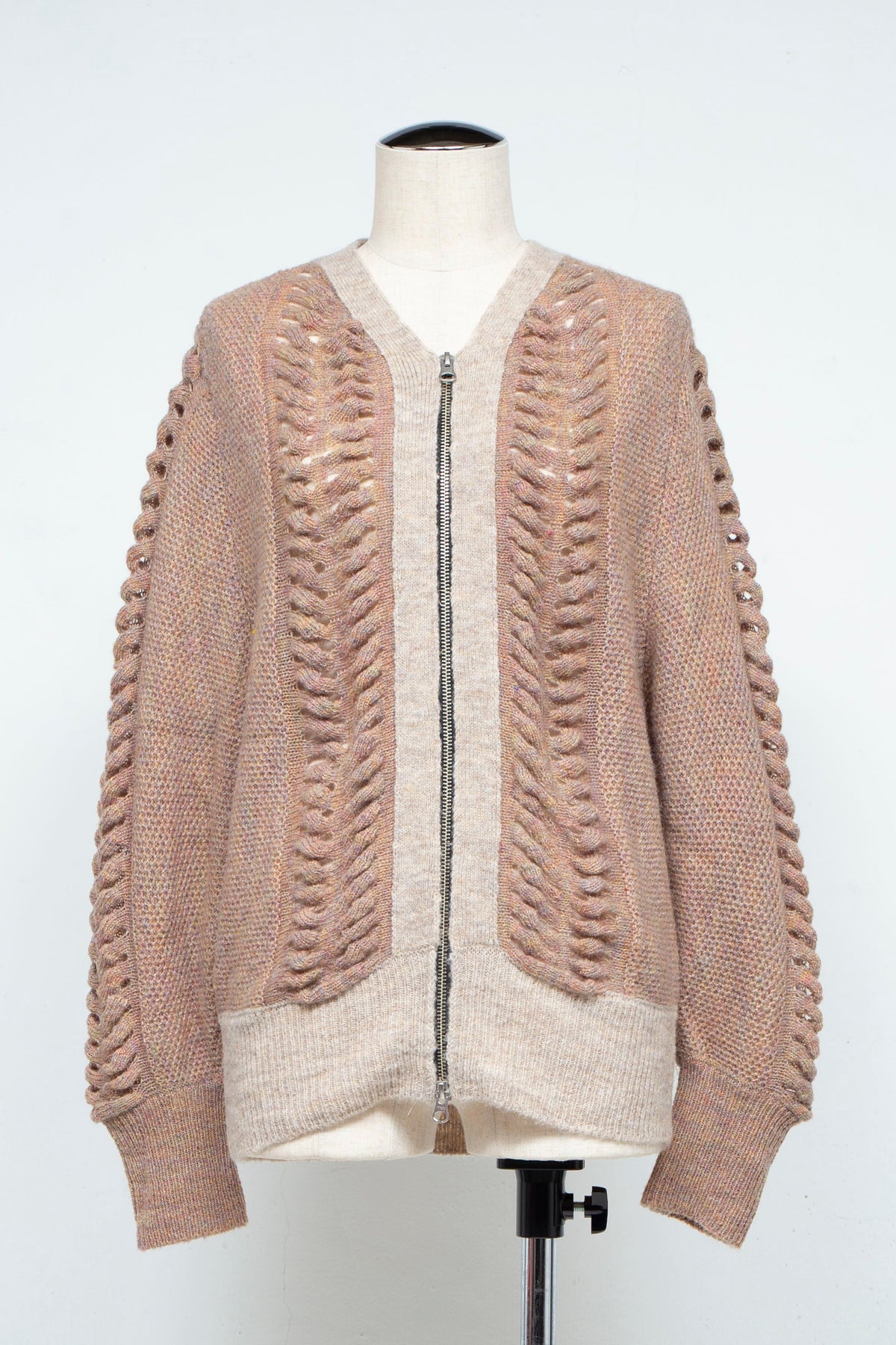 ウールモヘア ZIP Knit Cardigan P24aw002