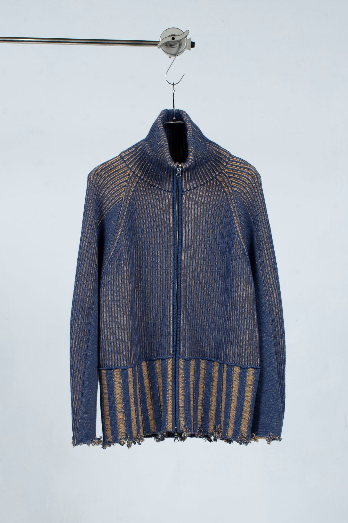 定番リバーシブル Zip knit coat