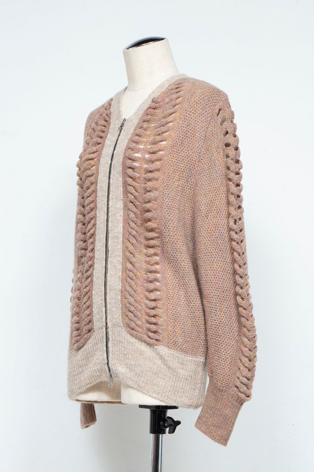 ウールモヘア ZIP Knit Cardigan P24aw002